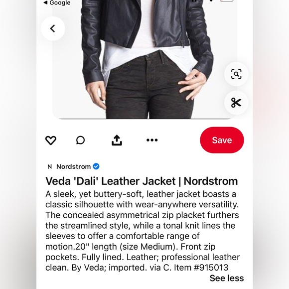 Veda Dali Leather Jacket - Picture 2 of 7